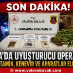 Yalova’da Uyuşturucu Operasyonları: Metamfetamin, Kenevir ve Uyuşturucu Aparatları Ele Geçirildi