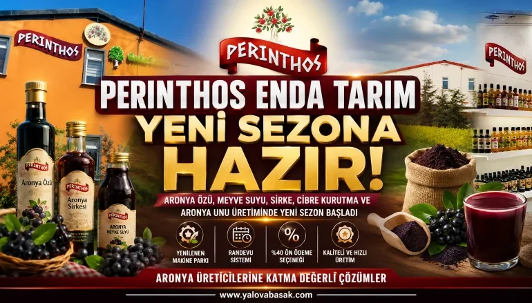 Aronya Üreticilerine Yeni Sezon Müjdesi: Perinthos Enda Tarım Kapılarını Yeniledi