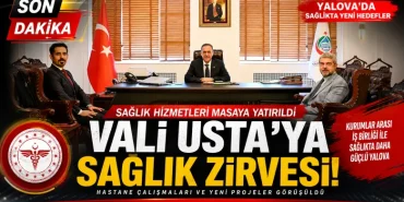 Yalova'da Sağlık Zirvesi: Vali Ahmet Hamdi Usta'ya Sağlık Hizmetleri ve Hastane Çalışmaları Sunuldu