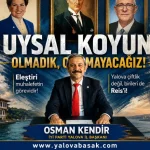 Yalova İYİ Parti İl Başkanı Osman Kendir’den “Uysal Koyun” Mesajı: “Eleştiri Muhalefetin Görevidir” 23 Yalova İYİ Parti İl Başkanı Osman Kendir’den “Uysal Koyun” Mesajı: “Eleştiri Muhalefetin Görevidir”
