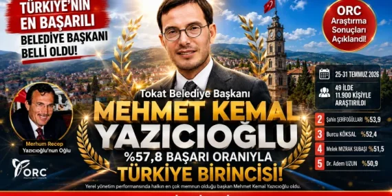 Tokat’ta Büyük Başarı: Mehmet Kemal Yazıcıoğlu Türkiye’nin Zirvesine Yerleşti