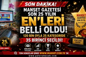 Yalova'da Son 25 Yılın Enleri Belli Oldu! 120 Bin Oyla 35 İsim Zirveye Çıktı 12 Yalova'da Son 25 Yılın Enleri Belli Oldu! 120 Bin Oyla 35 İsim Zirveye Çıktı