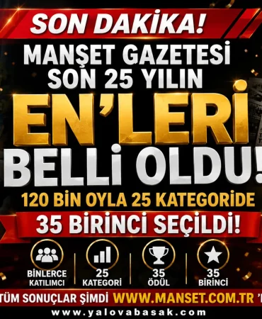 Yalova'da Son 25 Yılın Enleri Belli Oldu! 120 Bin Oyla 35 İsim Zirveye Çıktı 2 Yalova'da Son 25 Yılın Enleri Belli Oldu! 120 Bin Oyla 35 İsim Zirveye Çıktı