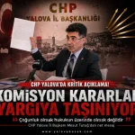CHP Yalova’da Komisyon Krizi Yargıya Taşınıyor: Tutuğ’dan “Çoğunluk Hukukun Üzerinde Değildir” Çıkışı 29 CHP Yalova’da Komisyon Krizi Yargıya Taşınıyor: Tutuğ’dan “Çoğunluk Hukukun Üzerinde Değildir” Çıkışı