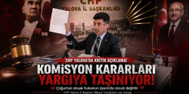 CHP Yalova’da Komisyon Krizi Yargıya Taşınıyor: Tutuğ’dan “Çoğunluk Hukukun Üzerinde Değildir” Çıkışı 94 CHP Yalova’da Komisyon Krizi Yargıya Taşınıyor: Tutuğ’dan “Çoğunluk Hukukun Üzerinde Değildir” Çıkışı