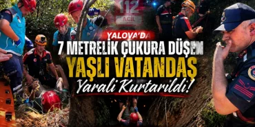Yalova’da 7 Metrelik Çukura Düşen Yaşlı Vatandaş Yaralı Kurtarıldı 70 Yalova’da 7 Metrelik Çukura Düşen Yaşlı Vatandaş Yaralı Kurtarıldı