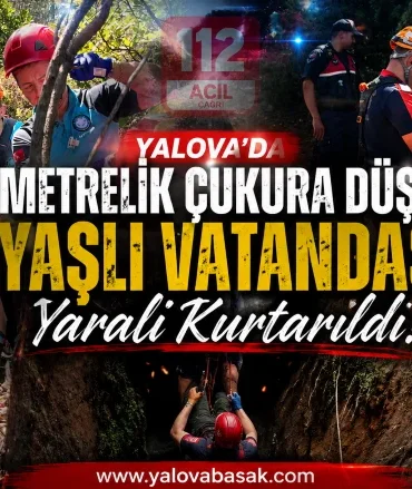 Yalova’da 7 Metrelik Çukura Düşen Yaşlı Vatandaş Yaralı Kurtarıldı 3 Yalova’da 7 Metrelik Çukura Düşen Yaşlı Vatandaş Yaralı Kurtarıldı