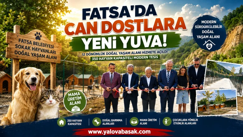 Fatsa’da Sokak Hayvanları İçin Yeni Yaşam Alanı: 350 Can Dostu Güvenli Yuvaya Kavuşacak