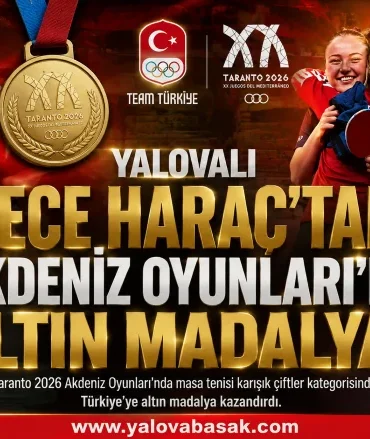 Yalova’nın Gururu Ece Haraç, Akdeniz Oyunları’nda Türkiye’ye Altın Madalya Kazandırdı! 4 Yalova’nın Gururu Ece Haraç, Akdeniz Oyunları’nda Türkiye’ye Altın Madalya Kazandırdı!