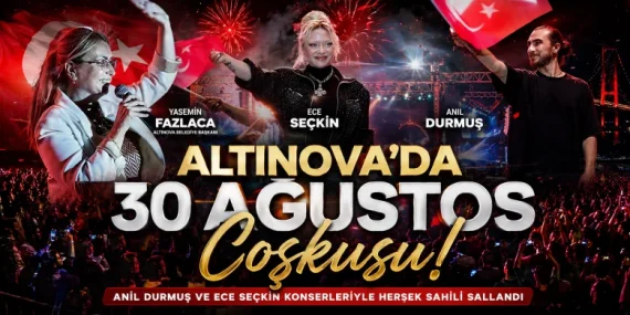 Altınova’da 30 Ağustos Coşkusu: Hersek Sahili’nde Zafer Bayramı Rüzgârı Esti