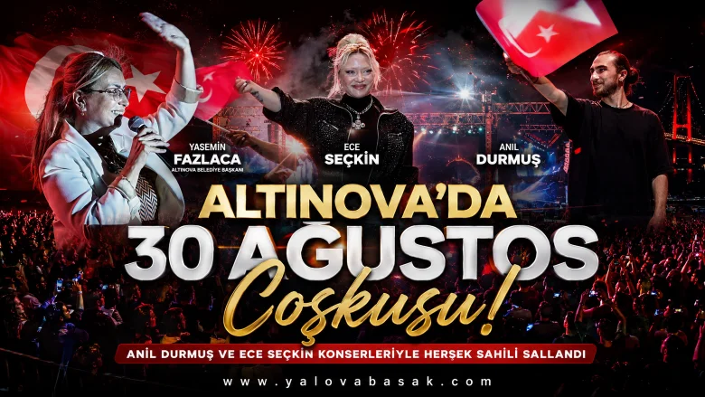 Altınova’da 30 Ağustos Coşkusu: Hersek Sahili’nde Zafer Bayramı Rüzgârı Esti