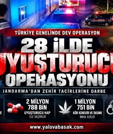 28 İlde Uyuşturucu Operasyonu: 548 Kilo Uyuşturucu ve 2,7 Milyon Hap Ele Geçirildi 8 28 İlde Uyuşturucu Operasyonu: 548 Kilo Uyuşturucu ve 2,7 Milyon Hap Ele Geçirildi