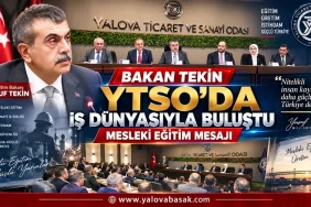 Bakan Tekin YTSO’da iş dünyasıyla buluştu: Mesleki eğitimde sektör iş birliği vurgusu 8 Bakan Tekin YTSO’da iş dünyasıyla buluştu: Mesleki eğitimde sektör iş birliği vurgusu