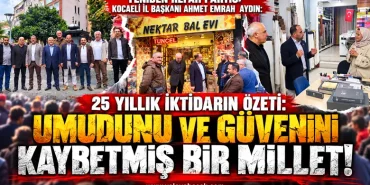 YENİDEN REFAH PARTİSİ KOCAELİ İL BAŞKANI AYDIN: “MİLLET UMUDUNU VE GÜVENİNİ KAYBEDİYOR” 10 YENİDEN REFAH PARTİSİ KOCAELİ İL BAŞKANI AYDIN: “MİLLET UMUDUNU VE GÜVENİNİ KAYBEDİYOR”