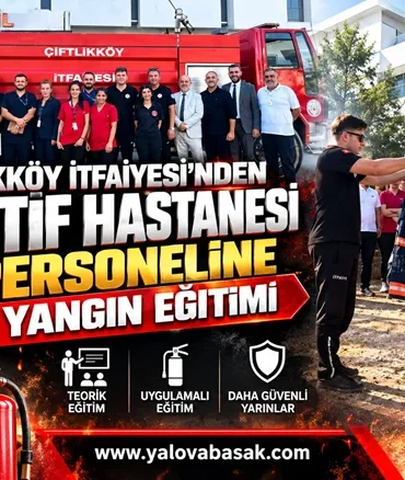 Çiftlikköy İtfaiyesi’nden Aktif Hastanesi Personeline Yangın Eğitimi 8 Çiftlikköy İtfaiyesi’nden Aktif Hastanesi Personeline Yangın Eğitimi