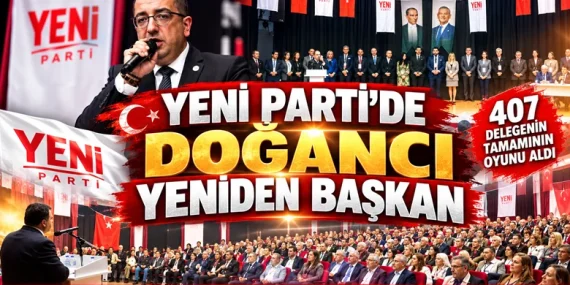 YENİ PARTİ YALOVA’DA ERDEM DOĞANCI GÜVEN TAZELEDİ: 407 DELEGEDEN TAM DESTEK