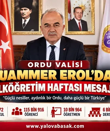 Vali Muammer Erol’dan İlköğretim Haftası Mesajı: Ordu’da 115 Bin 916 Öğrenci Ders Başı Yapacak 7 Vali Muammer Erol’dan İlköğretim Haftası Mesajı: Ordu’da 115 Bin 916 Öğrenci Ders Başı Yapacak