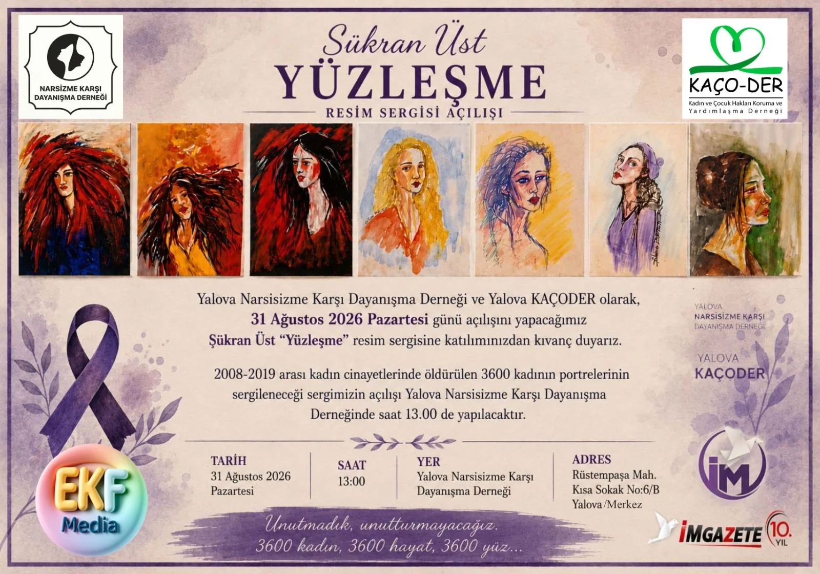 Yüzleşme Sergisi Yalova’da: 5 Bin 800 Kadının Portresiyle Toplumsal Hafızaya Güçlü Bir Çağrı