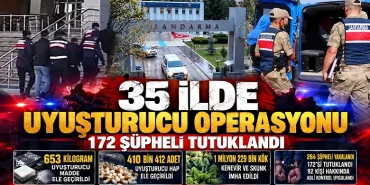 35 İlde Uyuşturucu Operasyonu: 172 Şüpheli Tutuklandı 13 35 İlde Uyuşturucu Operasyonu: 172 Şüpheli Tutuklandı
