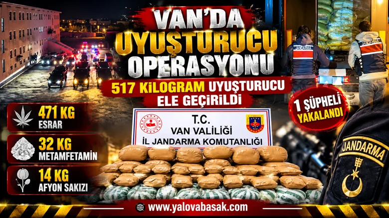 Van’da Uyuşturucu Operasyonu: 517 Kilogram Uyuşturucu Ele Geçirildi
