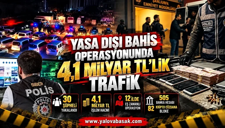 Yasa Dışı Bahis Operasyonunda 4,1 Milyar TL’lik Trafik 5 Yasa Dışı Bahis Operasyonunda 4,1 Milyar TL’lik Trafik