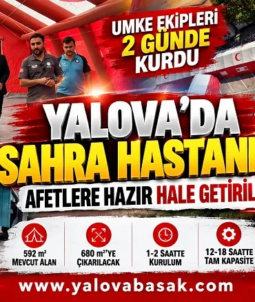 Yalova Sahra Hastanesi Afetlere Hazır Hale Getirildi: UMKE Ekipleri İki Günde Kurulumu Tamamladı 5 Yalova Sahra Hastanesi Afetlere Hazır Hale Getirildi: UMKE Ekipleri İki Günde Kurulumu Tamamladı