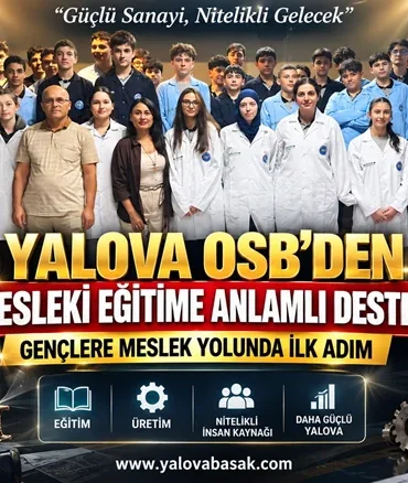 Yalova OSB’den Gençlere Meslek Yolunda İlk Adım: 9. Sınıf Öğrencilerine Önlük Desteği 4 Yalova OSB’den Gençlere Meslek Yolunda İlk Adım: 9. Sınıf Öğrencilerine Önlük Desteği