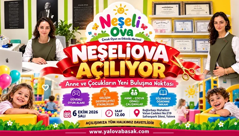 Neşeli Ova Yalova’da Kapılarını Açıyor: Anne ve Çocukların Yeni Buluşma Noktası Olacak 2 Neşeli Ova Yalova’da Kapılarını Açıyor: Anne ve Çocukların Yeni Buluşma Noktası Olacak