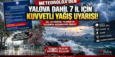 Marmara’da Kuvvetli Yağış Alarmı! Yalova Dahil 7 İl İçin Sarı Uyarı 11 Marmara’da Kuvvetli Yağış Alarmı! Yalova Dahil 7 İl İçin Sarı Uyarı