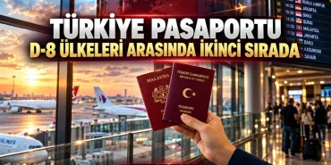 Türkiye Pasaportu D-8 Ülkeleri Arasında İkinci Sırada! 24 Türkiye Pasaportu D-8 Ülkeleri Arasında İkinci Sırada!