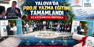 Yalova’da Proje Yazma Eğitimi Tamamlandı: 22 Katılımcıya Sertifika