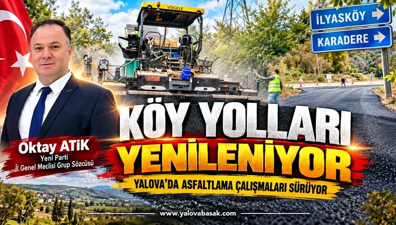 Köy yolları yenileniyor: Yalova’da asfaltlama çalışmaları sürüyor 1 Köy yolları yenileniyor: Yalova’da asfaltlama çalışmaları sürüyor