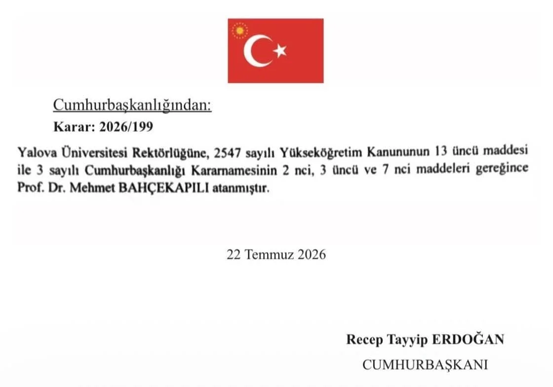 Prof. Dr. Mehmet Bahçekapılı Yeniden Yalova Üniversitesi Rektörü Oldu: "İlk Günkü Heyecanla Çalışmaya Devam Edeceğiz"