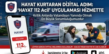 TEK TUŞLA HAYAT KURTARAN DİJİTAL DEVRİM: "HAYAT 112" MOBİL UYGULAMASI HİZMETTE 83 TEK TUŞLA HAYAT KURTARAN DİJİTAL DEVRİM: "HAYAT 112" MOBİL UYGULAMASI HİZMETTE