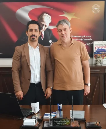 Yalova Başak Gazetesi İmtiyaz Sahibi Umut Yılmaz'dan Başhekim Dr. Öğr. Üyesi Seçkin Özcan'a Hayırlı Olsun Ziyareti