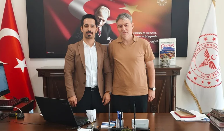 Yalova Başak Gazetesi İmtiyaz Sahibi Umut Yılmaz'dan Başhekim Dr. Öğr. Üyesi Seçkin Özcan'a Hayırlı Olsun Ziyareti