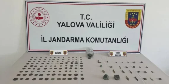 Yalova'da Tarihi Eser Kaçakçılığı Operasyonu: 228 Sikke ve 28 Tarihi Obje Ele Geçirildi