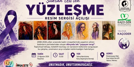 Yüzleşme Sergisi Yalova’da: 5 Bin 800 Kadının Portresiyle Toplumsal Hafızaya Güçlü Bir Çağrı 11 Yüzleşme Sergisi Yalova’da: 5 Bin 800 Kadının Portresiyle Toplumsal Hafızaya Güçlü Bir Çağrı