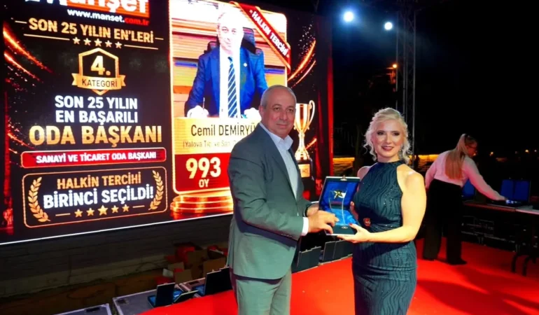 Cemil Demiryürek’e “Son 25 Yılın En Başarılı YTSO Başkanı” Ödülü 6 Cemil Demiryürek’e “Son 25 Yılın En Başarılı YTSO Başkanı” Ödülü