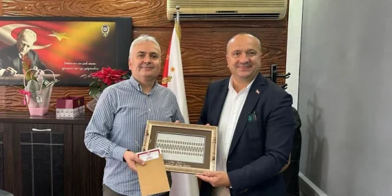 Başkan Avni Kurt’tan Emniyet Müdürü Sinan Tiryaki’ye Hayırlı Olsun Ziyareti