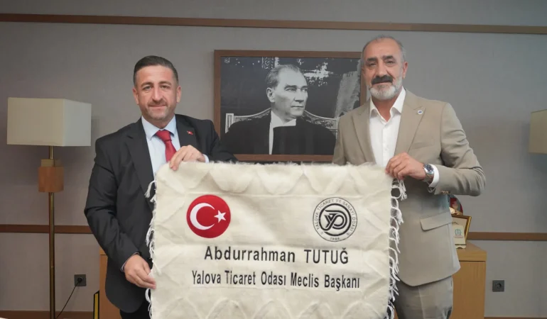 Tek Haber Ajansı Başkanı Solmaz’dan YTSO Meclis Başkanı Tutuğ’a Ziyaret 1 Tek Haber Ajansı Başkanı Solmaz’dan YTSO Meclis Başkanı Tutuğ’a Ziyaret