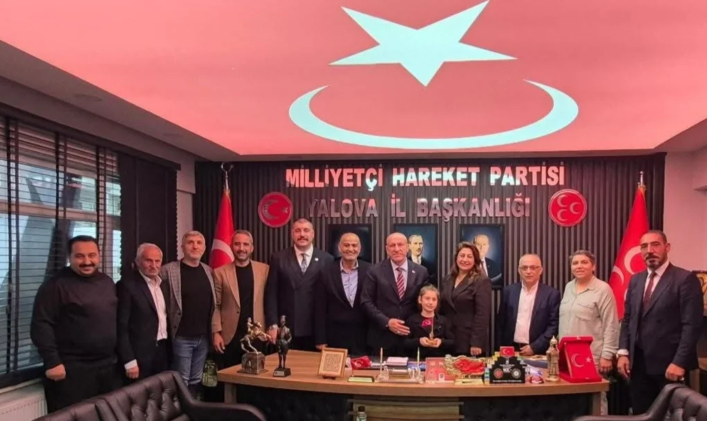 MHP Yalova İl Başkanlığına Serhat İlleri Derneğinden Hayırlı Olsun Ziyareti
