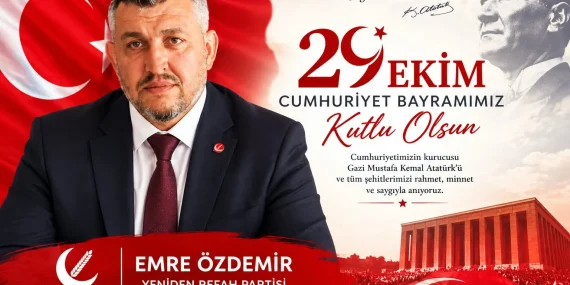 Emre Özdemir’den 29 Ekim Cumhuriyet Bayramı Mesajı: “Hedefimiz Adaletin ve Refahın Hâkim Olduğu Güçlü Bir Türkiye” 35 Emre Özdemir’den 29 Ekim Cumhuriyet Bayramı Mesajı: “Hedefimiz Adaletin ve Refahın Hâkim Olduğu Güçlü Bir Türkiye”